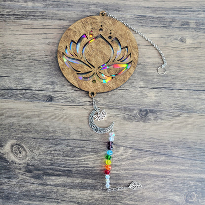 Wood Suncatchers with Repurposed CDs