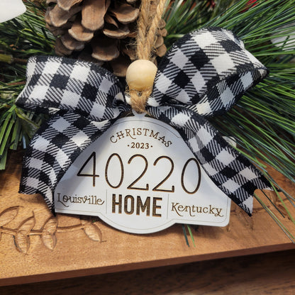 Custom Zip Code Ornament