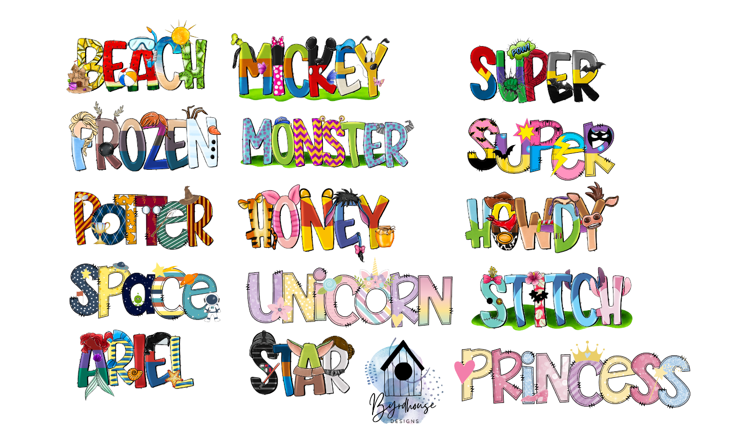 Stroller Tag Plate | Personalized Character Name